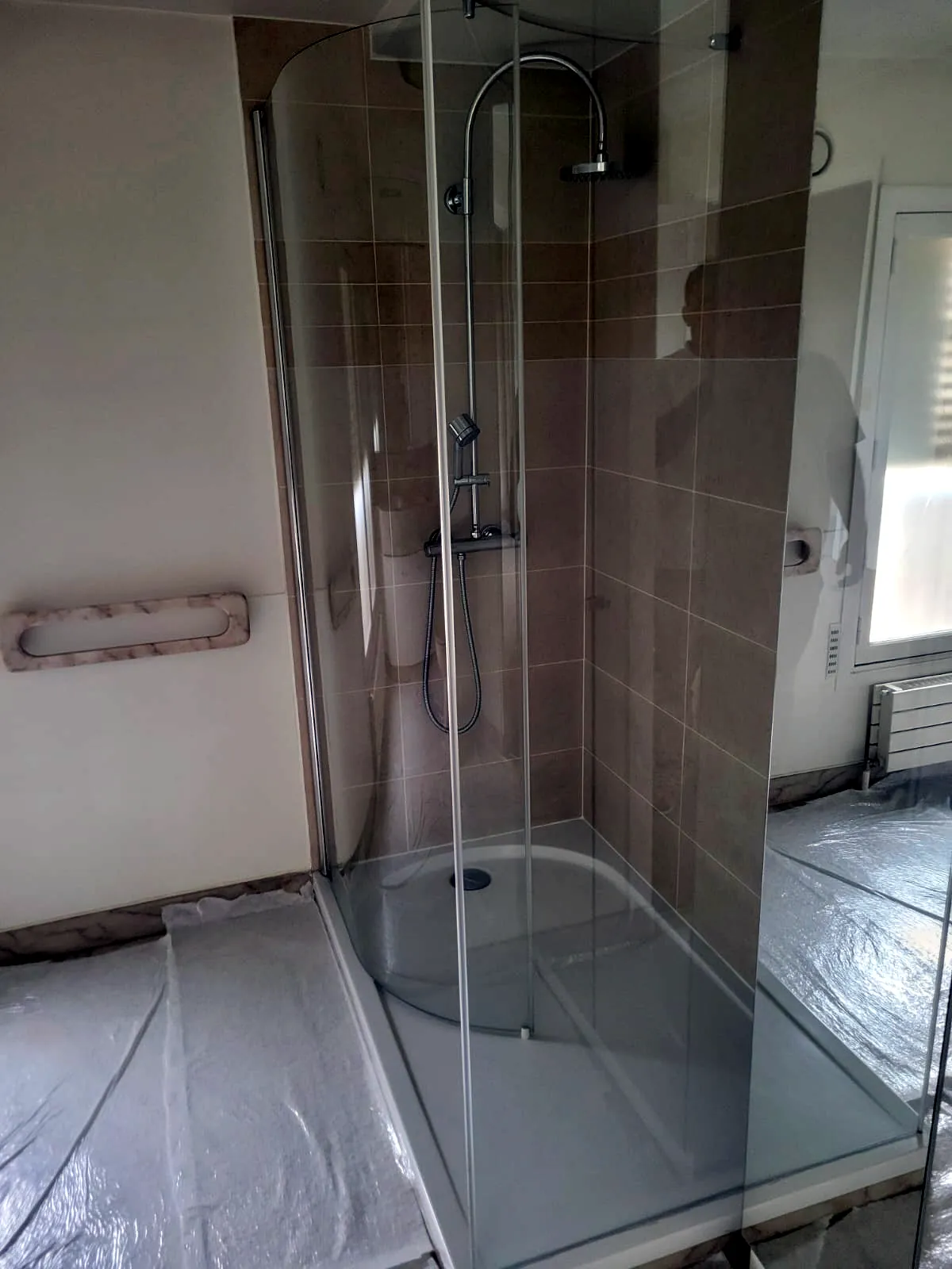 Carrelage — chantier intérieur en Île-de-France