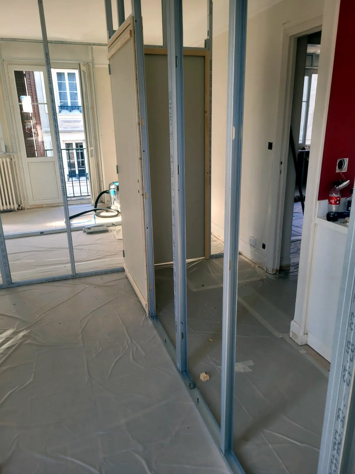 Plaquiste — chantier intérieur en Île-de-France