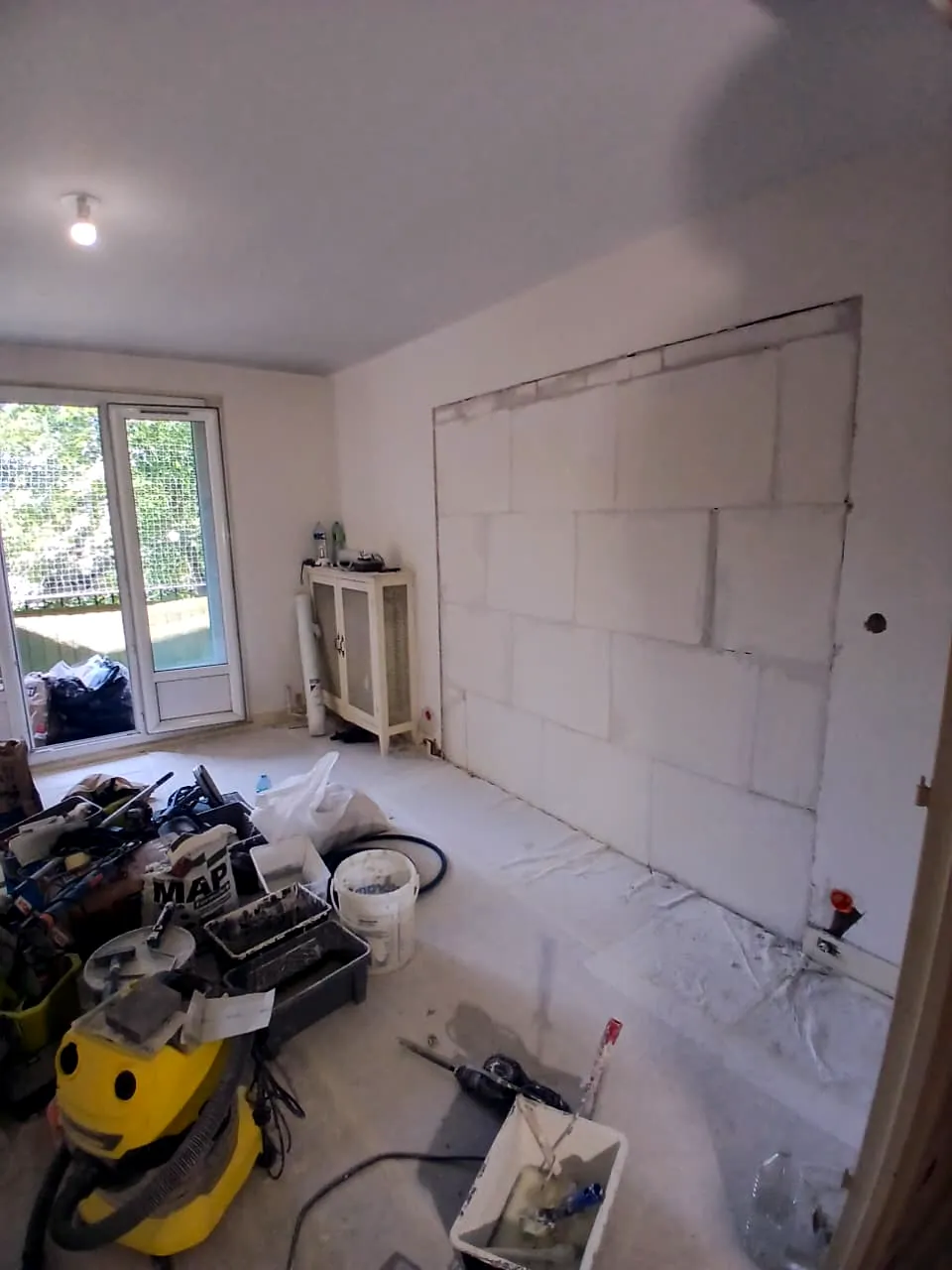 Plaquiste — chantier intérieur en Île-de-France