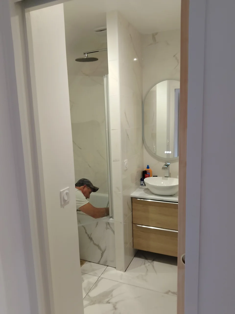 Carrelage — chantier intérieur en Île-de-France
